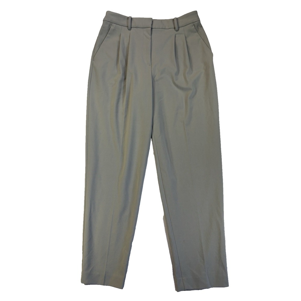 Loft Versa Womens 4 Blue Gray Pleated Preppy Career Business Dress Pants Capsule